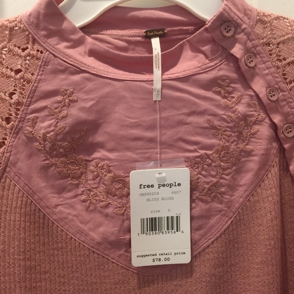 NWT Free People Lace Shirt - Picture 6 of 7
